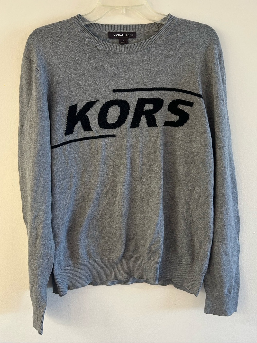 Michael Kors Pullover Ash Melange Gray Sweater Men's Size M